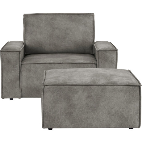 Home affaire Fauteuil Sherwood Loveseat en hocker als set, passend bij de bekleding-serie SHERWOOD afbeelding2 - 1