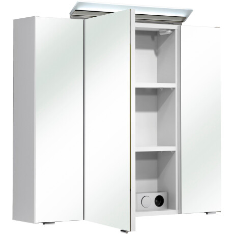 Saphir Badmeubelset Quickset 341 3-delig, keramieken wastafelonderkast en led-spiegelkast (set, 3 stuks) afbeelding2 - 1