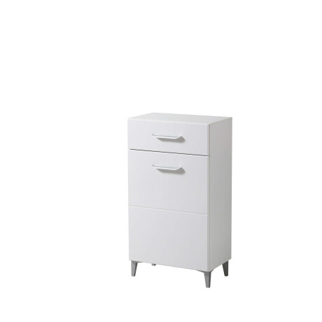 INOSIGN Schoenenkast Belfort, schoenenkast, schoenenrek, hoogte 105 cm in opaque wit met mdf-beklede fronten, modern ontwerp afbeelding2 - 1