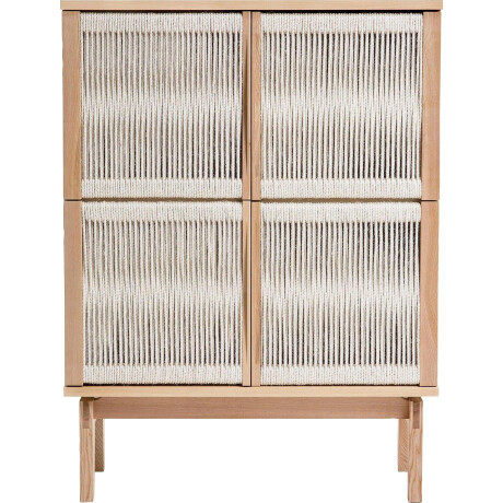 Woodman Highboard Lidia Opbergkast, deurfronten van gevlochten hennepkoord, breedte 90 cm afbeelding2 - 1