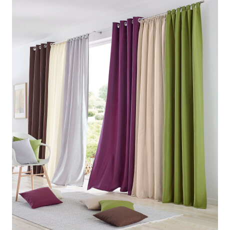 my home Gordijn Raja 2-pack, bestseller, effen, modern, onderhoudsvriendelijke microvezel (2 stuks) afbeelding2 - 1