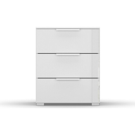 rauch Nachtkastje Skat Meridian met 3 laden met glazen front in elegant design afbeelding2 - 1