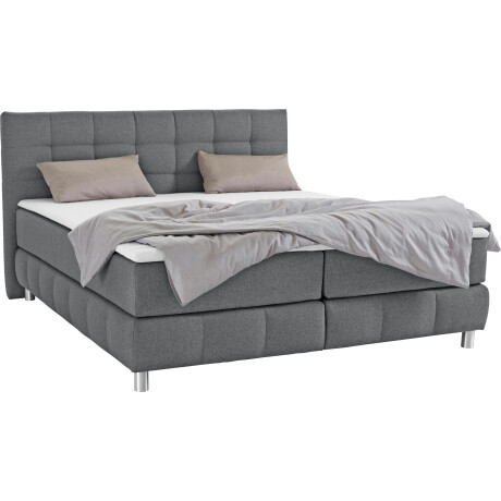 andas Boxspring Salo XXL in fluwelige look of structuurstof, 6 breedten in extra lang 220 cm, 4 hardheden afbeelding2 - 1