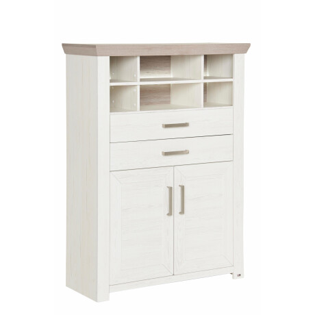 set one by Musterring Highboard York Type 16, met houten deuren en lade, verlichting optioneel, B 105 cm afbeelding2 - 1