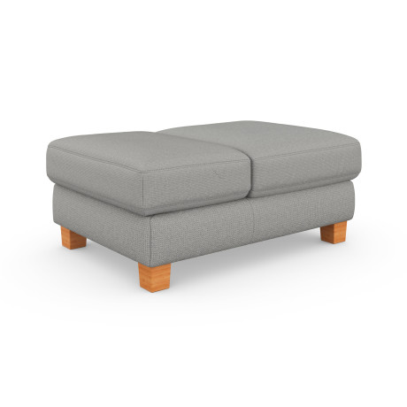sit&more Hocker Dundee met inklapfunctie, binnenvering en hoogwaardige massief houten poten afbeelding2 - 1