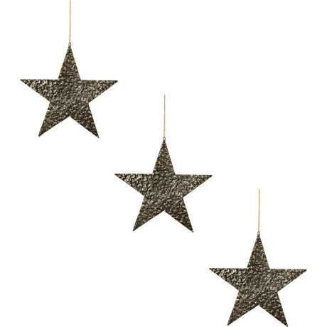 Creativ deco Sierster Kerstster, kerstversiering van aluminium, hangdecoratie, 3-delige set, ø ca. 27 cm (3 stuks) afbeelding2 - 1