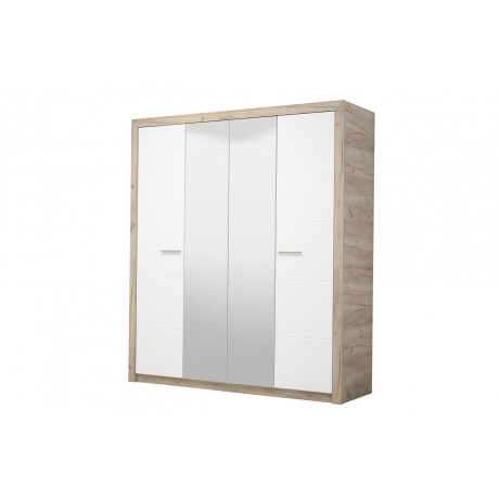 INOSIGN Kledingkast Astor, FSC gecertificeerd houtmateriaal, Made in Europe Kast met spiegel en complete binneninrichting, 223,5x204x55 cm afbeelding2 - 1