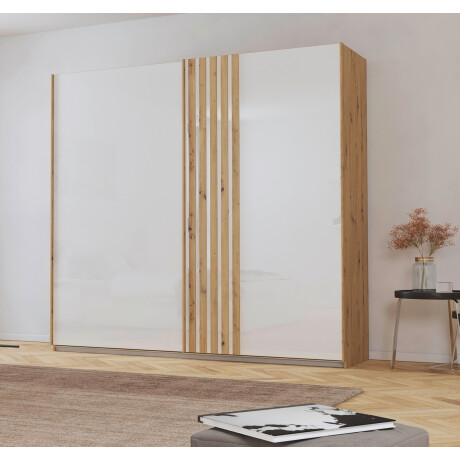 rauch Schuifdeurkast Mosbach in moderne lamellen-look en glazen front afbeelding2 - 1