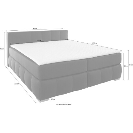 Guido Maria Kretschmer Home&Living Boxspring Chelles incl. koudschuim matrastopper, in 5 breedtes en 3 matrastypes afbeelding2 - 1