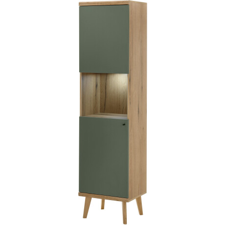 INOSIGN Vitrinekast MAVAS in moderne trendkleur, handgrepen van metaal (zwart), hoogte 197 cm afbeelding2 - 1