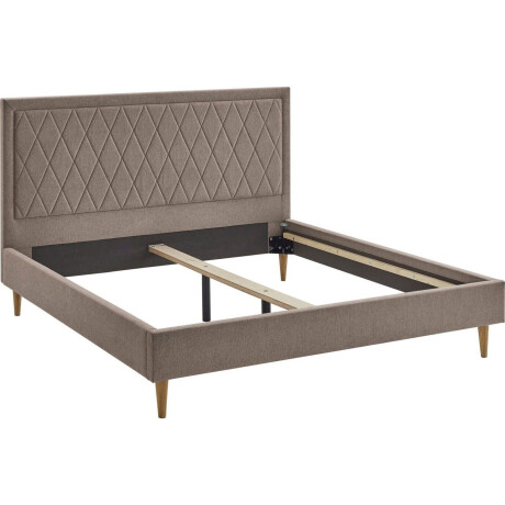 ATLANTIC home collection Gestoffeerd bed Paulin met doorgestikt hoofdbord afbeelding2 - 1