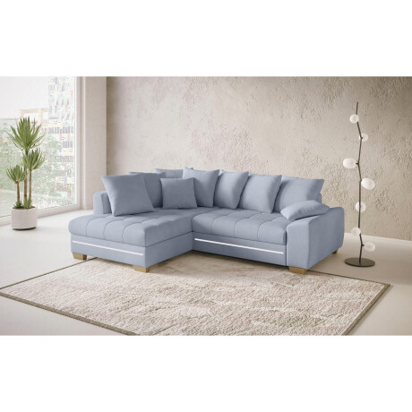 Mr. Couch Hoekbank Nikita II, L-vorm met koudschuim, rgb-led-verlichting, optioneel met bed, bedlade afbeelding2 - 1