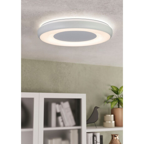 EGLO Led-plafondlamp JUTIO Plafondlamp, opbouwlamp, metaal, wit, warmwit-koudwit, Ø 38,5 cm (1 stuk) afbeelding2 - 1