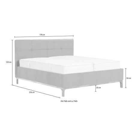 Leonique Gestoffeerd bed Noan Bedkist, lattenbodem met gasdrukveren, ook met 7-zones-matras afbeelding2 - 1