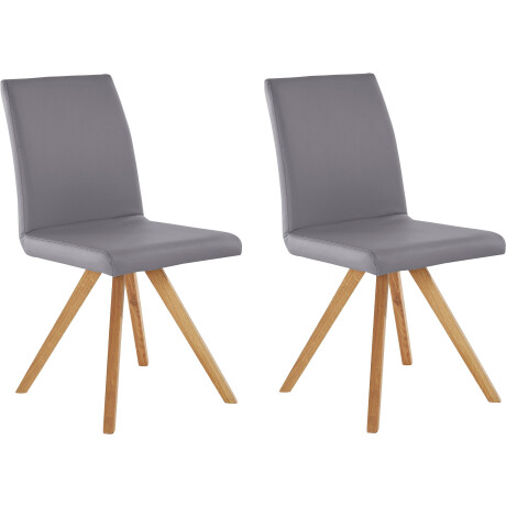 Home affaire Kuipstoel Rio Bekleding van imitatieleer of structuurstof en het frame is geolied eiken (2 stuks) afbeelding2 - 1