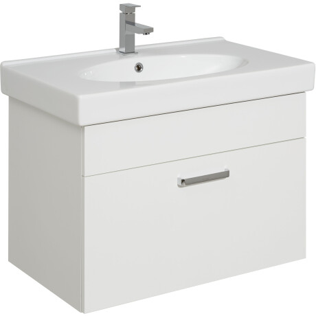 Saphir Badmeubelset Quickset 312 5-delig, keramieken wastafelonderkast en led-spiegelkast (set, 5 stuks) afbeelding2 - 1