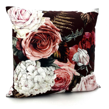 Weckbrodt Sierkussen Rosen Fluweel-uiterlijk, velours, bedrukt, bloemen, kussensloop zonder vulling (1 stuk) afbeelding2 - 1