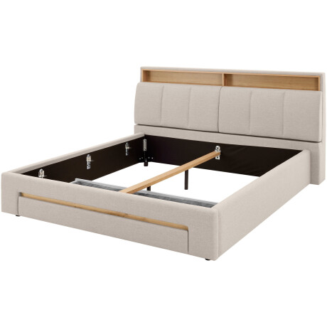 INOSIGN Gestoffeerd bed CiTY/GiRON,, gepolsterd opbergbed, met LED-verlichting Bedkisten met hondenbed of als opbergruimte, opklapbare hoofdeinden afbeelding2 - 1