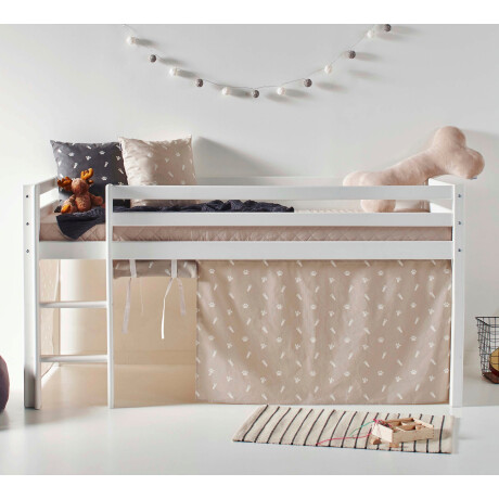 Hoppekids Hoogslaper ECO Dream, kinderbed, speelbed, halfhoog bed van massief hout afbeelding2 - 1