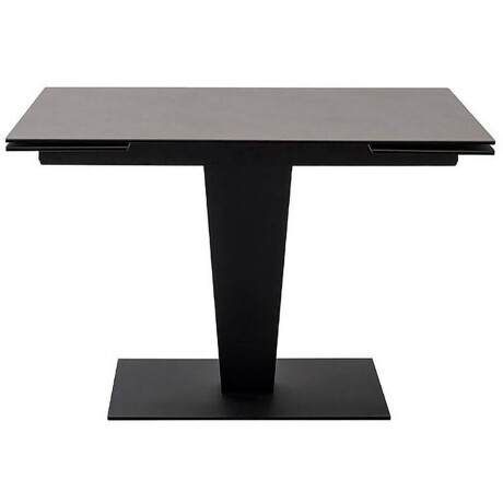 MCA furniture Eettafel PESARO uitschuifbare tafel met voet 120-180 cm Keramiek, roestvrij staal, eindschuif, uittrekbaar, tafelblad 14 mm afbeelding2 - 1