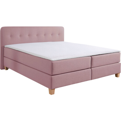 Home affaire Boxspring Fargo inclusief topper, in 3 soorten matrassen, in fluweel of structuurstof afbeelding2 - 1