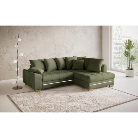 Mr. Couch Hoekbank Nikita II, L-vorm met koudschuim, rgb-led-verlichting, optioneel met bed, bedlade afbeelding2 - 1