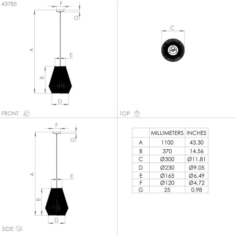 EGLO Hanglamp ALDERNEY Hanglamp in zwart van staal - excl. E27 - 40W (1 stuk) afbeelding2 - 1