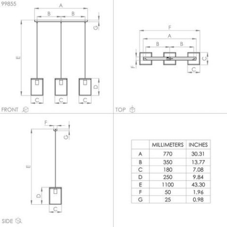 EGLO Hanglamp LIBERTAD Hanglamp in zwart en bruin van staal, hout - excl. E27 - 40W (1 stuk) afbeelding2 - 1