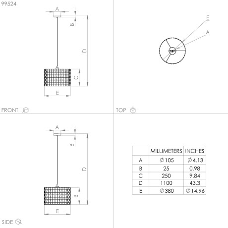 EGLO Hanglamp MARASALES Hanglamp in zwart van staal - excl. E27 - 40W (1 stuk) afbeelding2 - 1