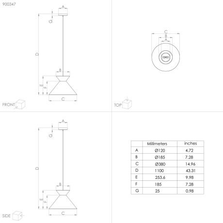 EGLO Hanglamp NASTASIA Hanglamp in zwart van staal - excl. E27 - 40W (1 stuk) afbeelding2 - 1