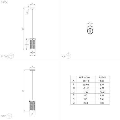 EGLO Hanglamp PINTO TEXTIL 1 Hanglamp in zwart van staal - excl. E27 - 1X10W (1 stuk) afbeelding2 - 1