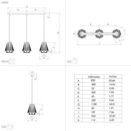 EGLO Hanglamp STYPE Hanglamp in zwart van staal - excl. E27 - 40W (1 stuk) afbeelding2 - 1