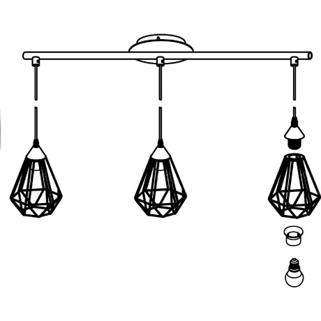 EGLO Hanglamp TARBES Hanglicht, hanglamp afbeelding2 - 1