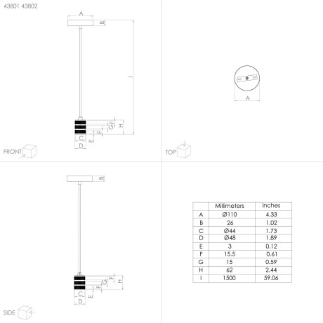 EGLO Hanglamp YORTH Hanglamp in nikkel en zwart van staal - excl. E27 - 40W (1 stuk) afbeelding2 - 1