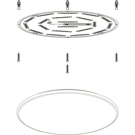 EGLO Led-plafondlamp GIRON Bediening via afstandsbediening, timer afbeelding2 - 1