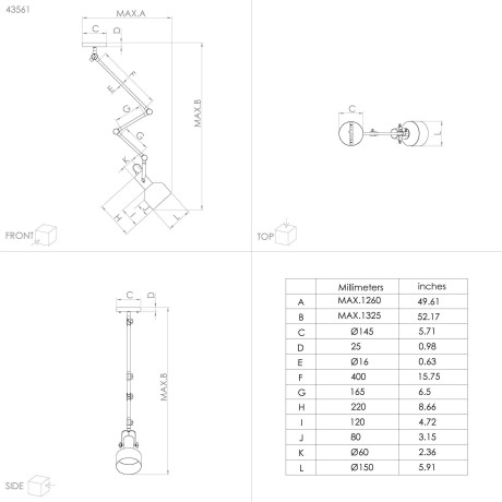 EGLO Plafondlamp TAKELEY Plafondlamp in zwart van staal - excl. E27 - 28W (1 stuk) afbeelding2 - 1