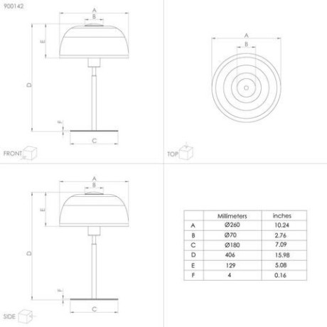 EGLO Tafellamp SOLO 2 Tafel lamp in zwart van staal - excl. E27 - 40W (1 stuk) afbeelding2 - 1