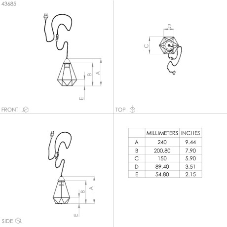 EGLO Tafellamp TARBES Tafel lamp in messing van staal - excl. E27 - 60W (1 stuk) afbeelding2 - 1