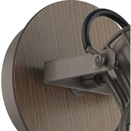 EGLO Wandlamp SAMBATELLO Vintage wandlamp in retro look, staal, bruin, fitting: E27 afbeelding2 - 1