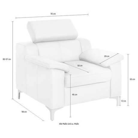 exxpo - sofa fashion Fauteuil Florence comfortabele armleuningen, hoogwaardige detailverwerking (set) afbeelding2 - 1