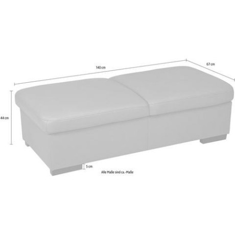 exxpo - sofa fashion Hocker Salerno Bankhocker, comfortabel en gezellig afbeelding2 - 1