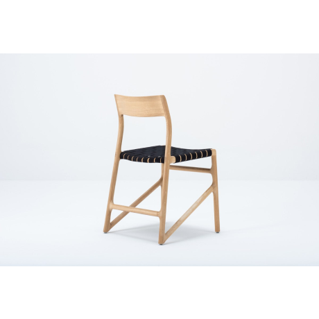 Fawn chair houten eetkamerstoel whitewash - met cotton webbing black 4555 afbeelding2 - 1