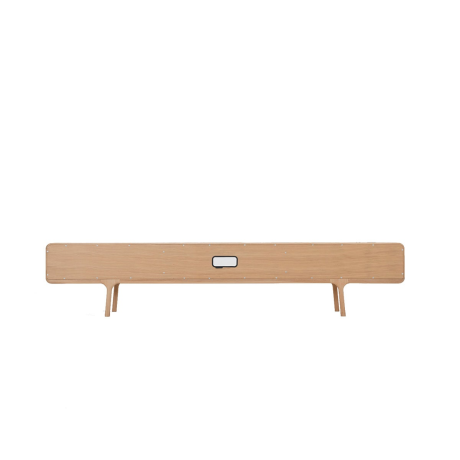 Fawn lowboard 2 drawers houten tv meubel naturel - 220 x 45 cm afbeelding2 - 1