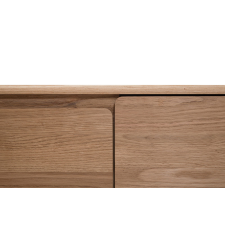 Fawn lowboard 3 drawers houten tv meubel naturel - 220 x 45 cm afbeelding2 - 1