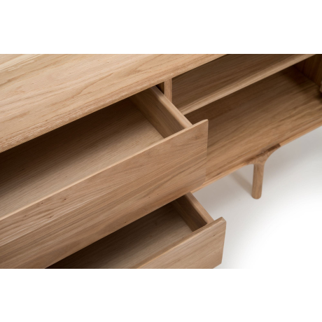 Fawn sideboard houten dressoir naturel - 180 x 45 cm afbeelding2 - 1