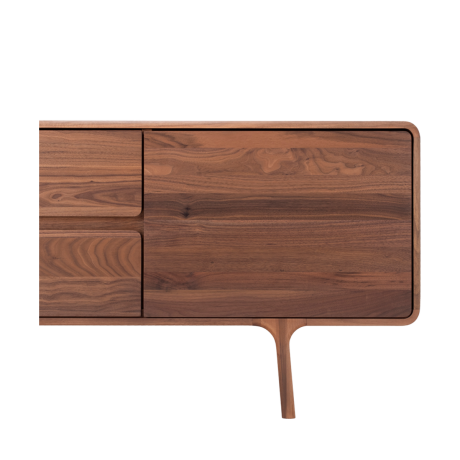 Fawn sideboard houten dressoir walnut - 180 x 45 cm afbeelding2 - 1