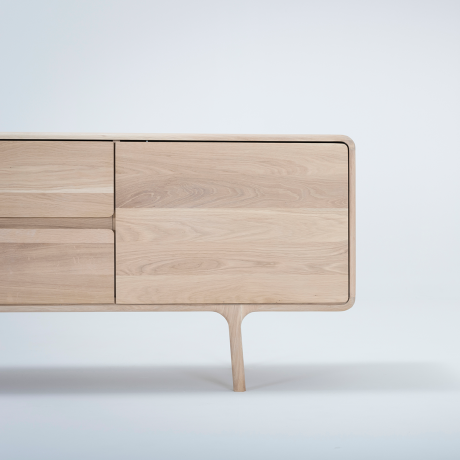 Fawn sideboard houten dressoir whitewash - 150 x 45 cm afbeelding2 - 1