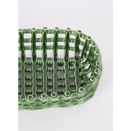 ferm LIVING Ceramic Basket fruitschaal 30 cm afbeelding2 - 1