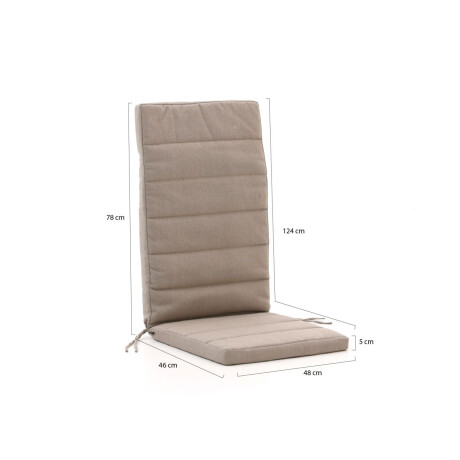 Fiber tuinkussen hoog 124x48cm - Laagste prijsgarantie! afbeelding2 - 1