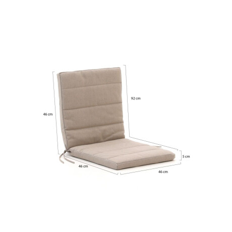 Fiber tuinkussen laag 92x46cm - Laagste prijsgarantie! afbeelding2 - 1
